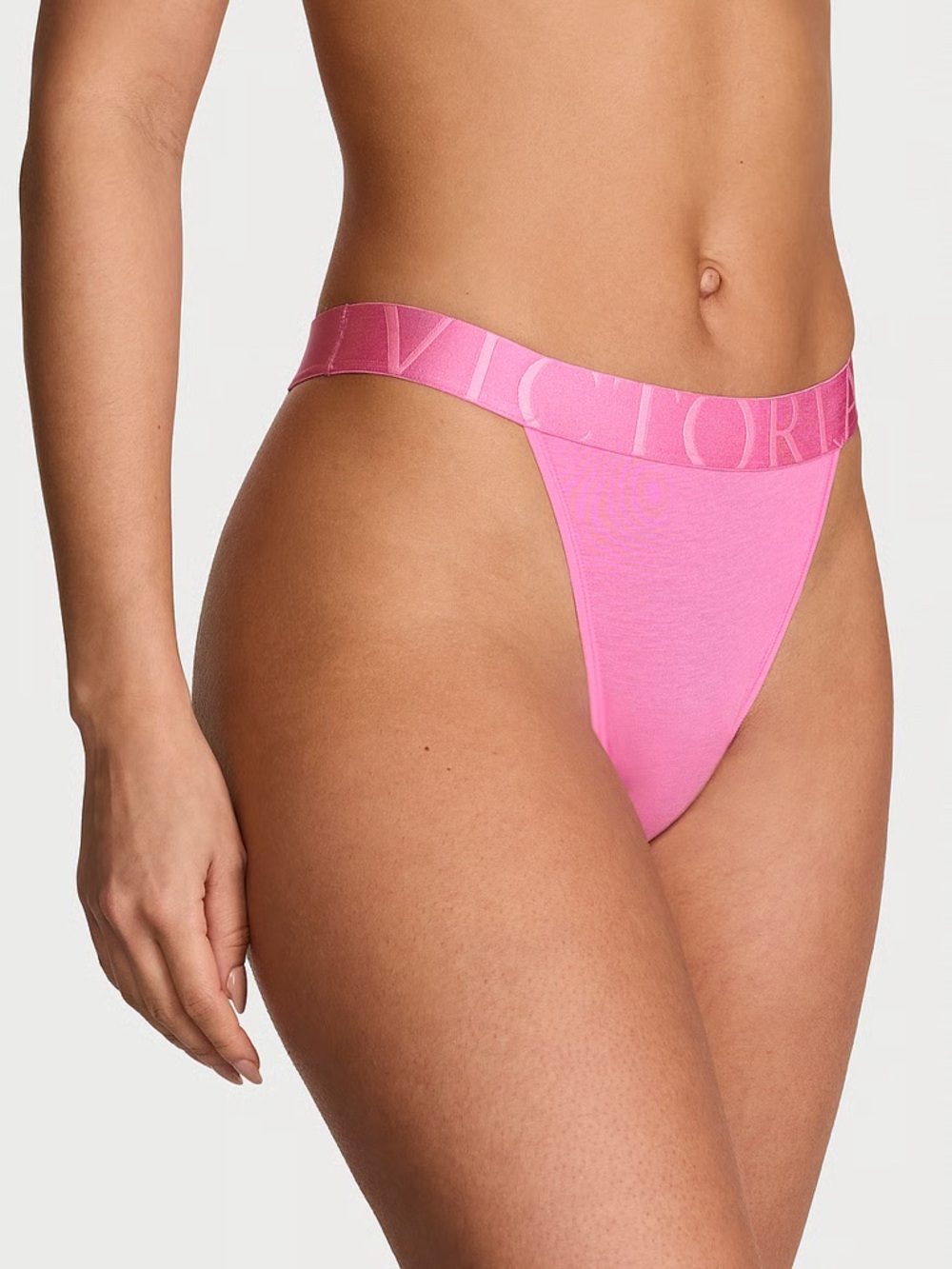 NWT Victoria's Secret Exploded Logo Cotton 90s Brief Panty.